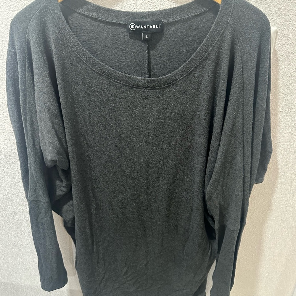 Wantable Women's Charcoal Gray Blouse